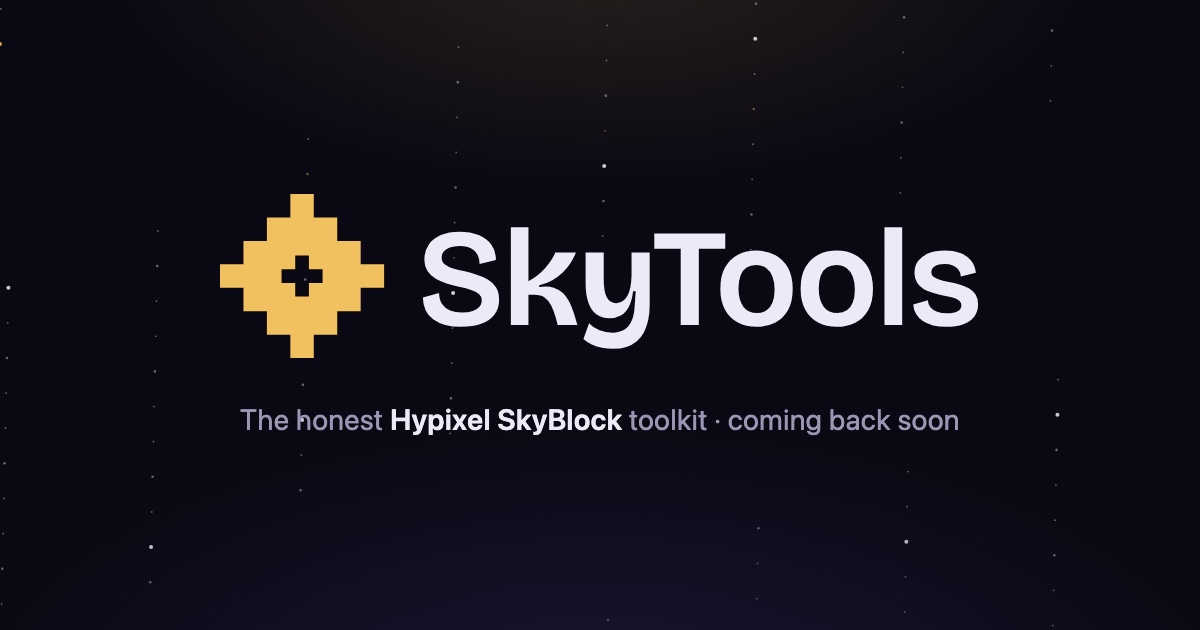 SkyTools · the honest Hypixel SkyBlock toolkit